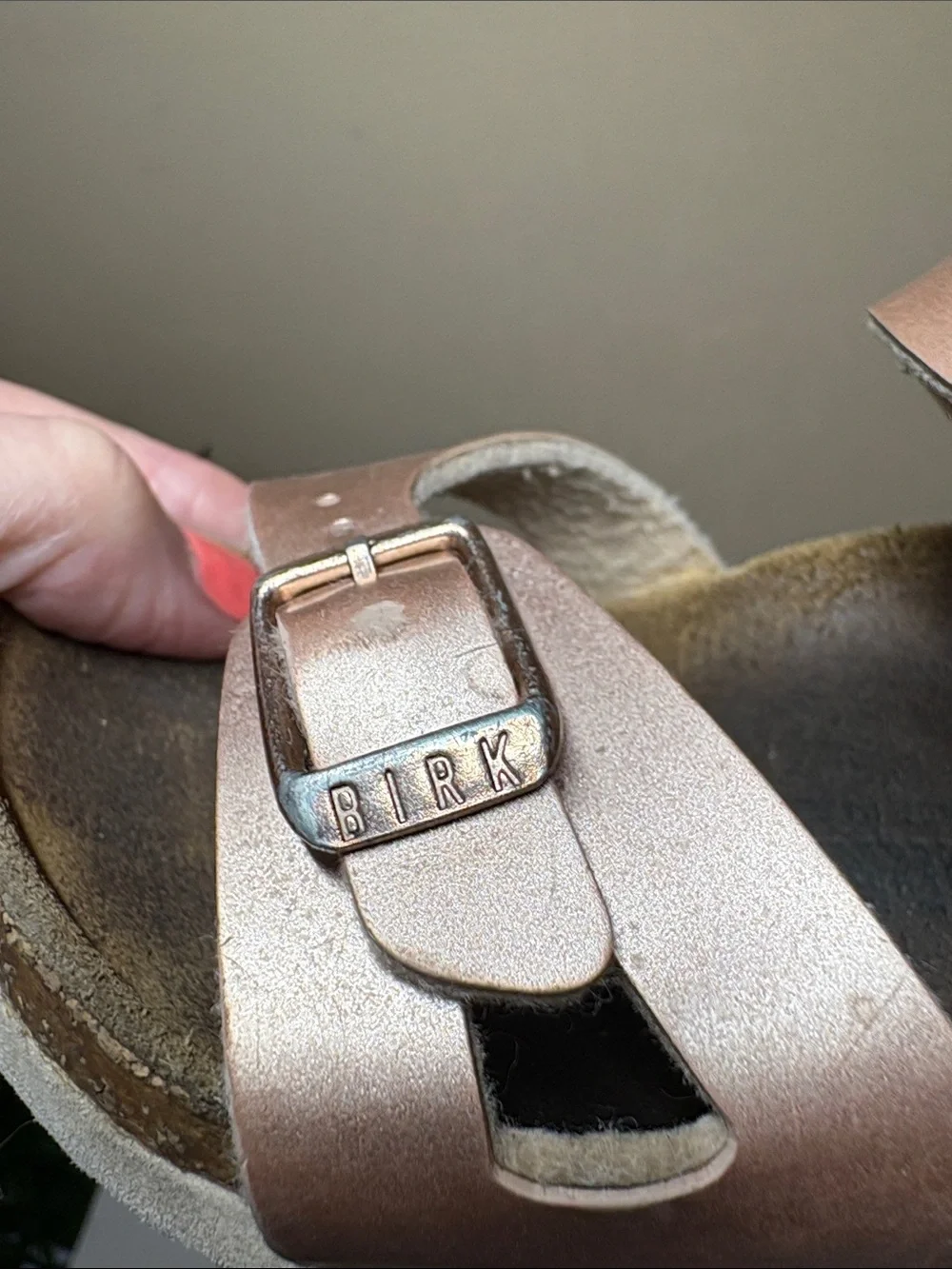 Birkenstock Kids Rio Metallic Rose Gold Sandals with Adjustable Buckles, 27